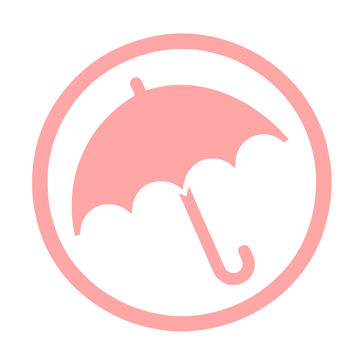 Umbrella Logo Design #ffa6a6
