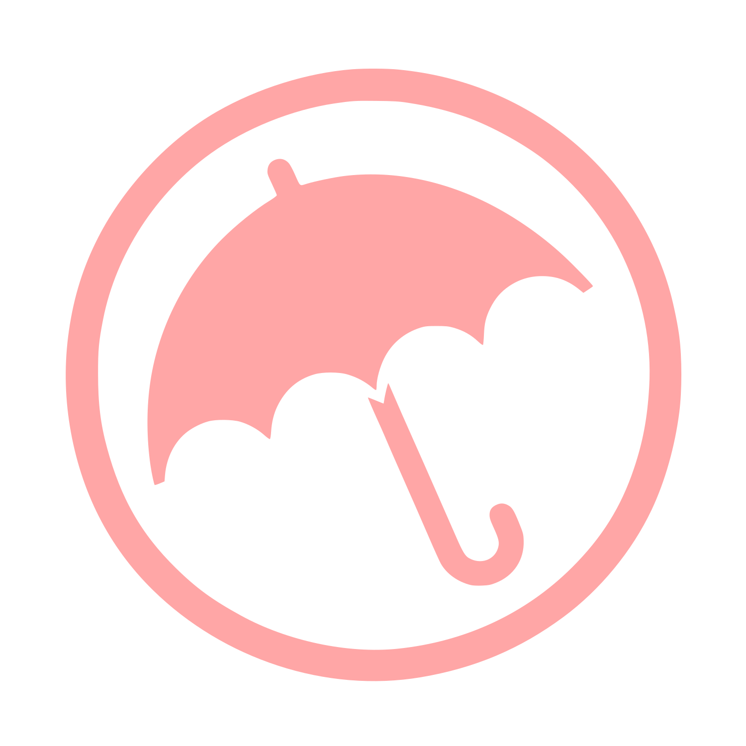 Umbrella Logo Design #ffa6a6
