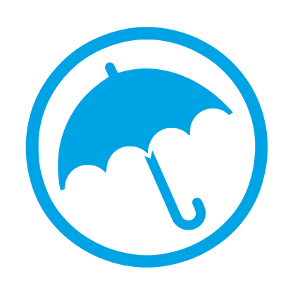 Umbrella Logo Design #00a3e4