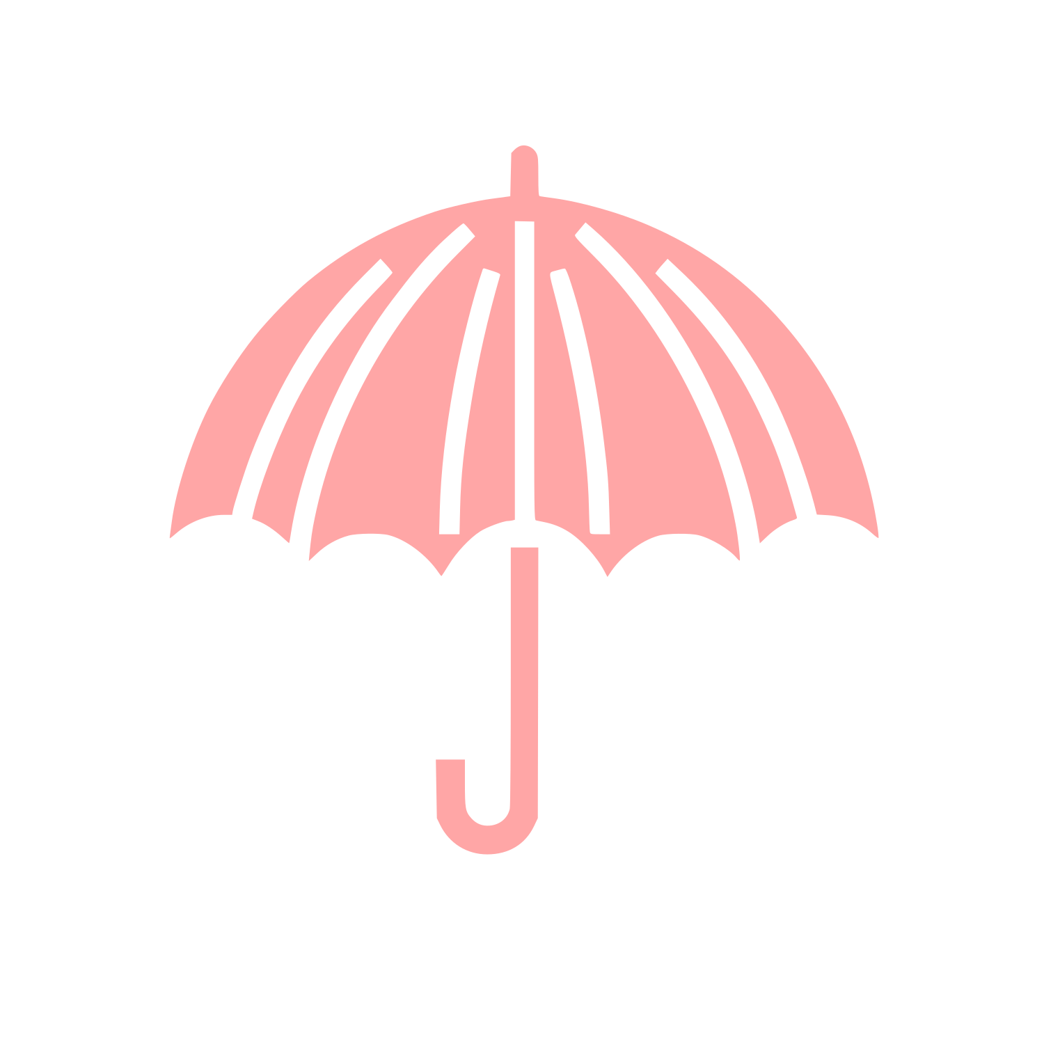 Umbrella Logo Design #ffa6a6