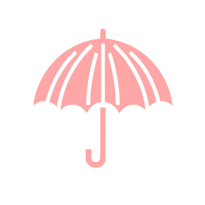 Umbrella Logo Design #ffa6a6