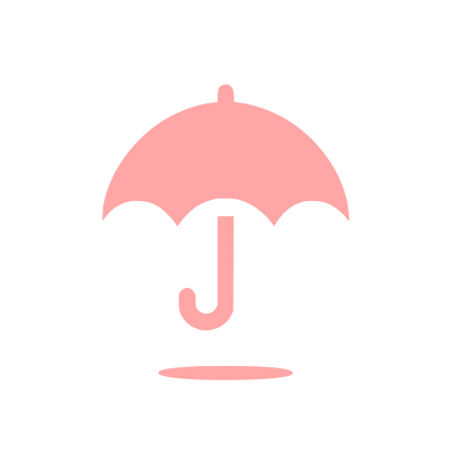 Umbrella Logo Design #ffa6a6