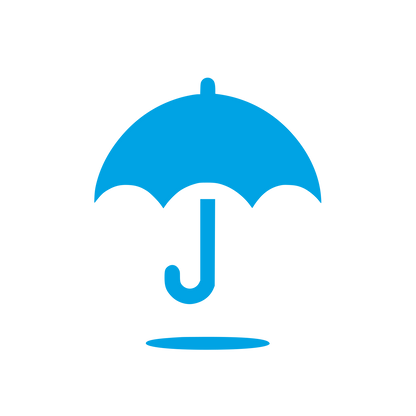 Umbrella Logo Design #00a3e4