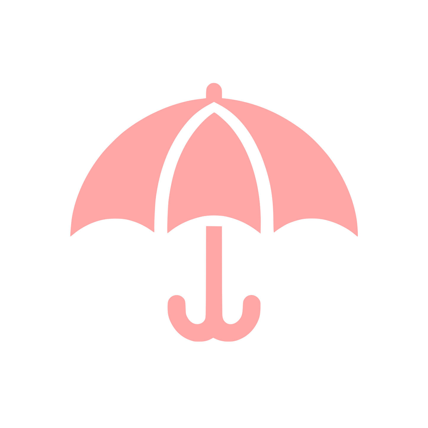 Umbrella Logo Design #ffa6a6