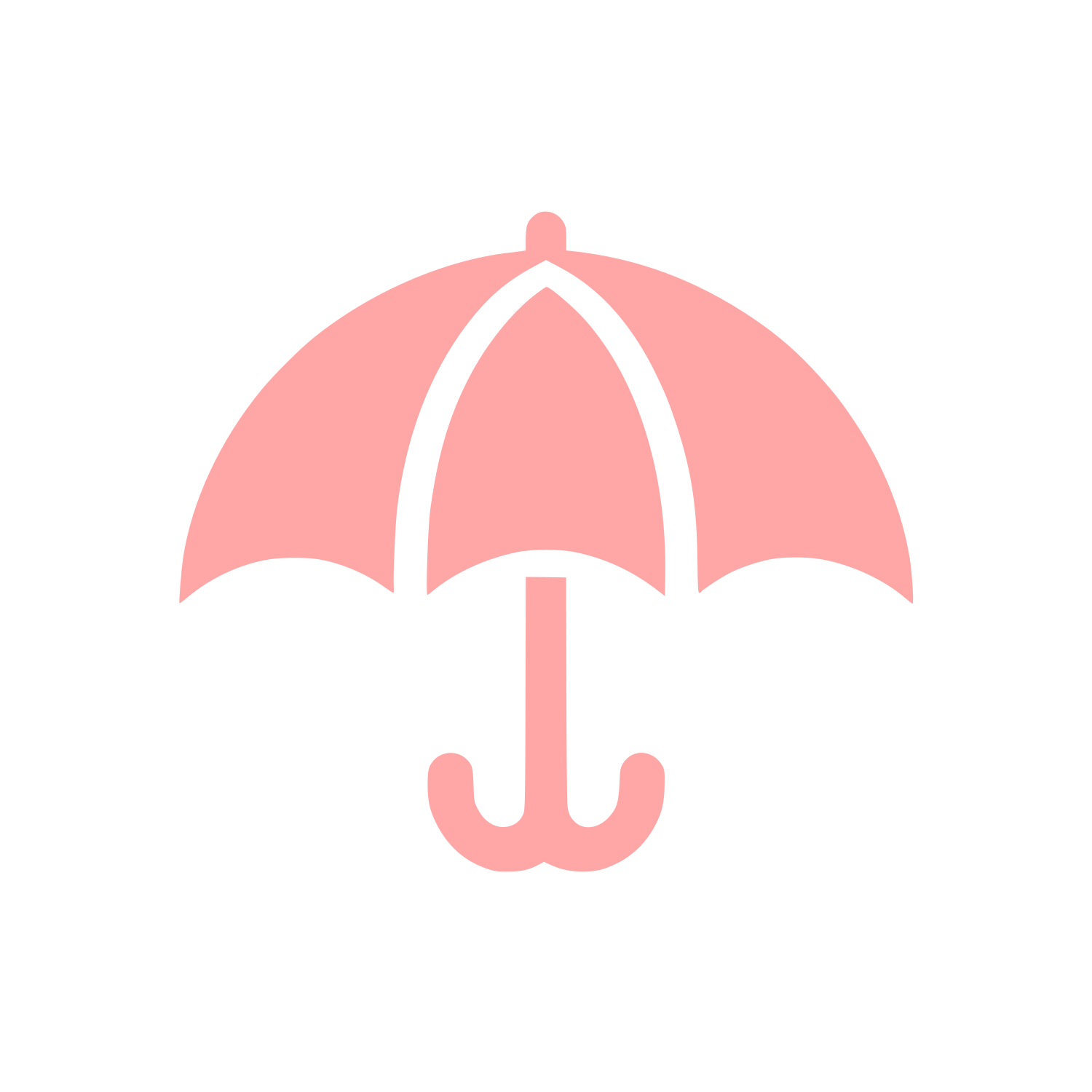 Umbrella Logo Design #ffa6a6