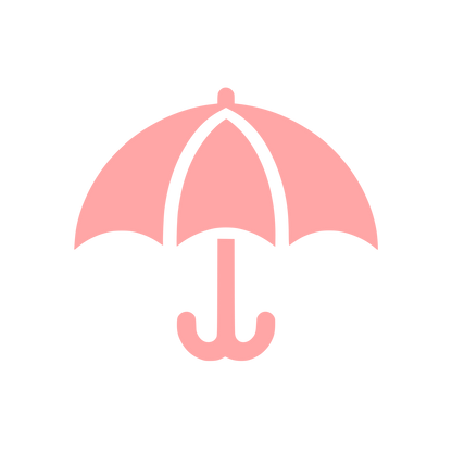 Umbrella Logo Design #ffa6a6