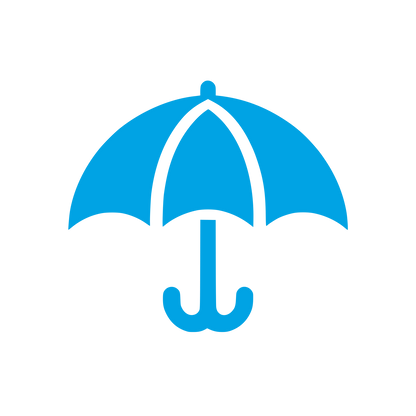 Umbrella Logo Design #00a3e4