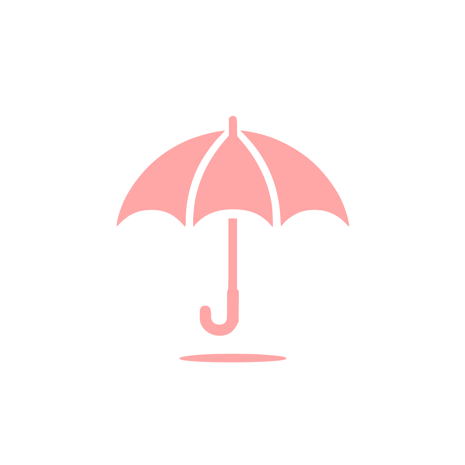 Umbrella Logo #ffa6a6