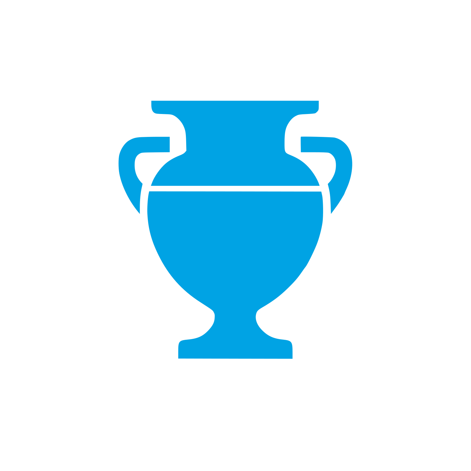 Classical Vase Logo #00a3e4