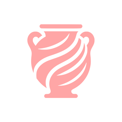Monochrome Vase Logo #ffa6a6
