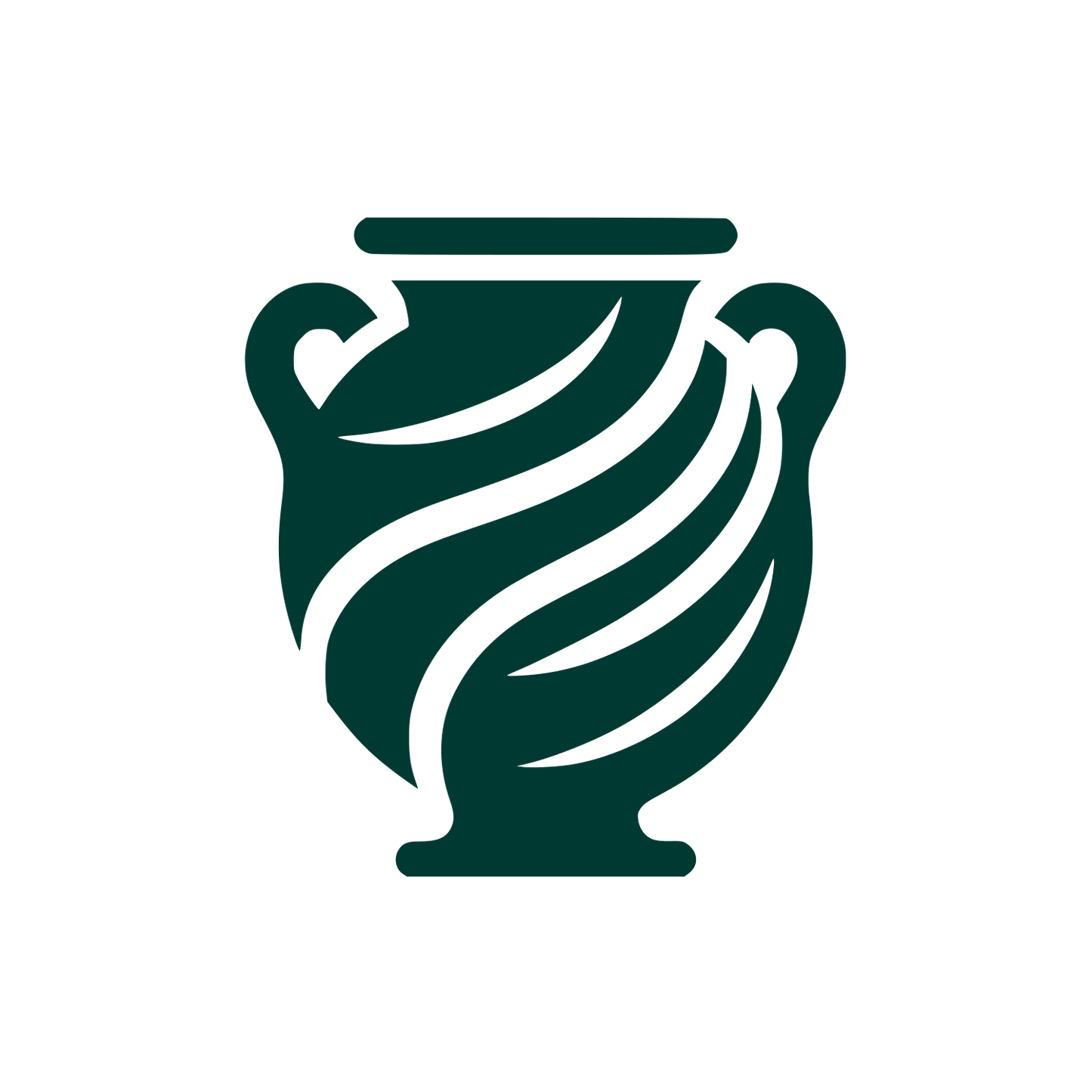 Monochrome Vase Logo #003932