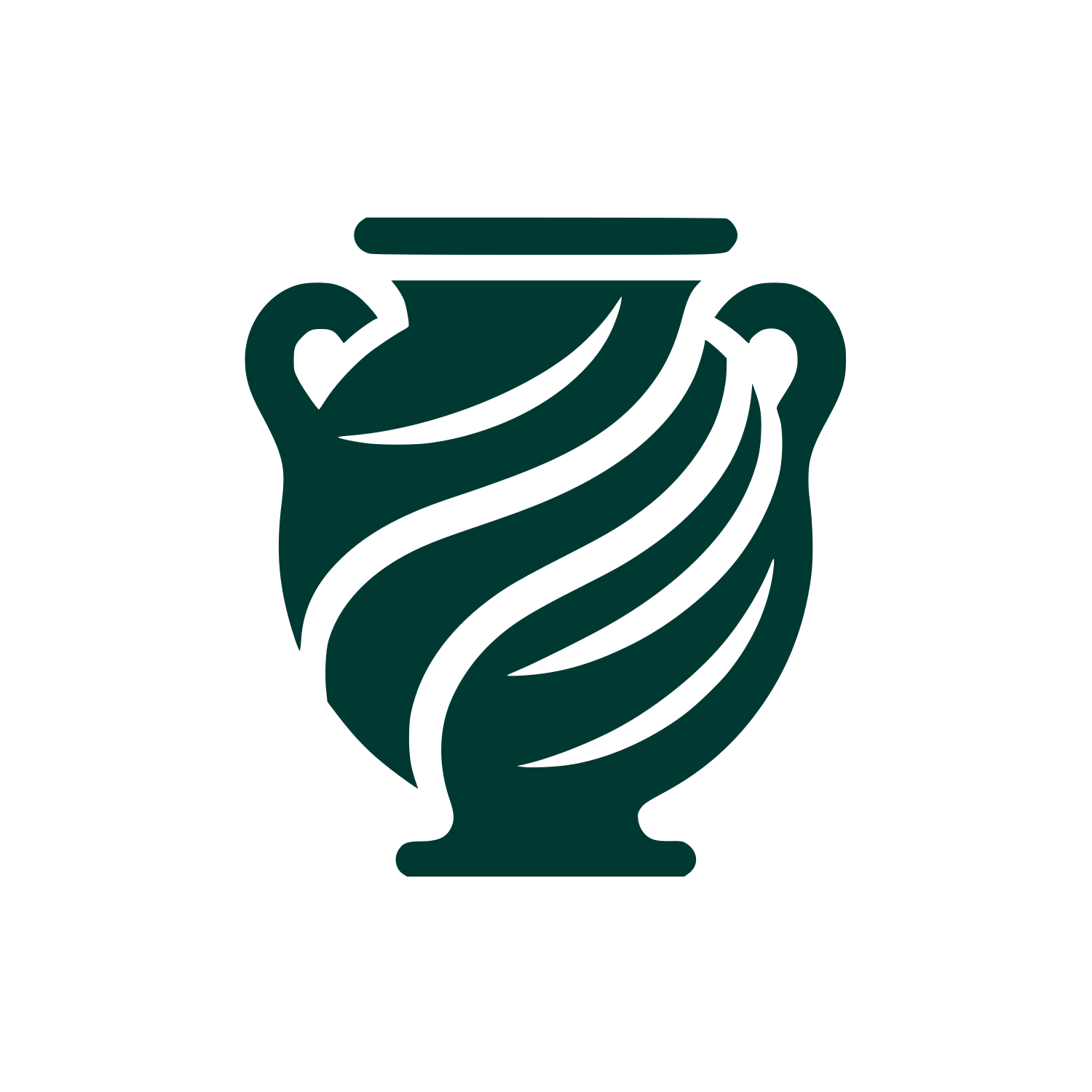Monochrome Vase Logo #003932