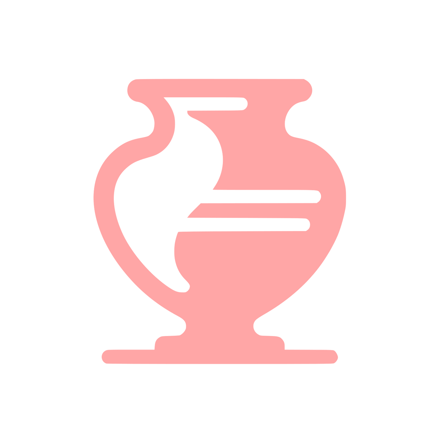 Ancient Vase Logo #ffa6a6