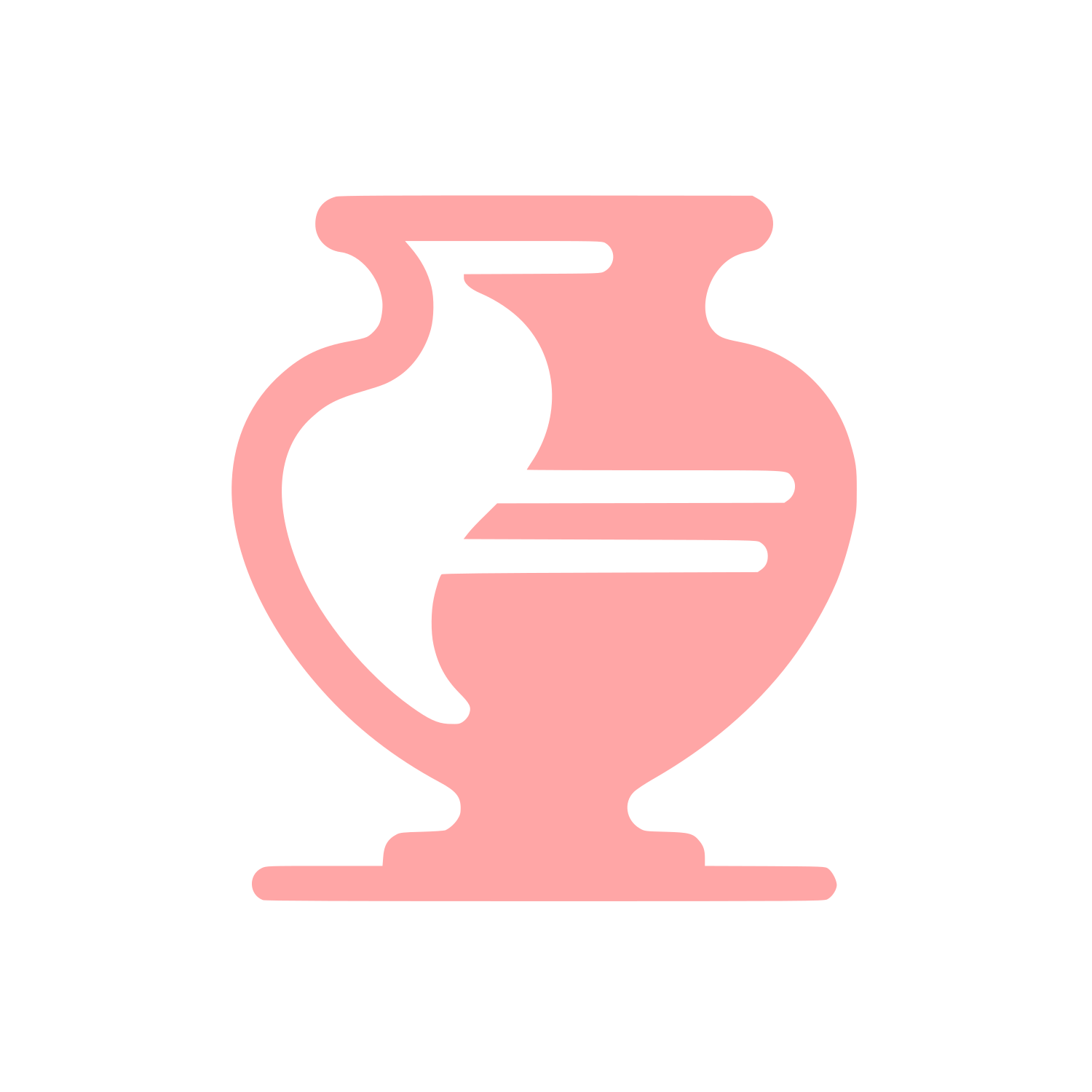 Ancient Vase Logo #ffa6a6