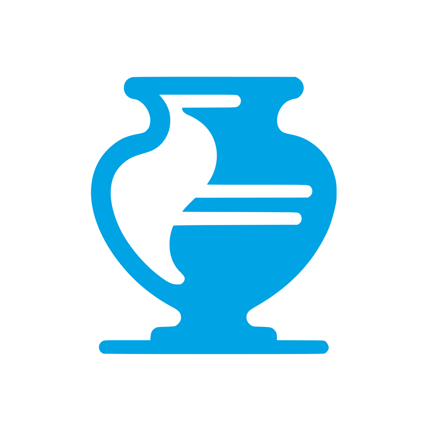 Ancient Vase Logo #00a3e4