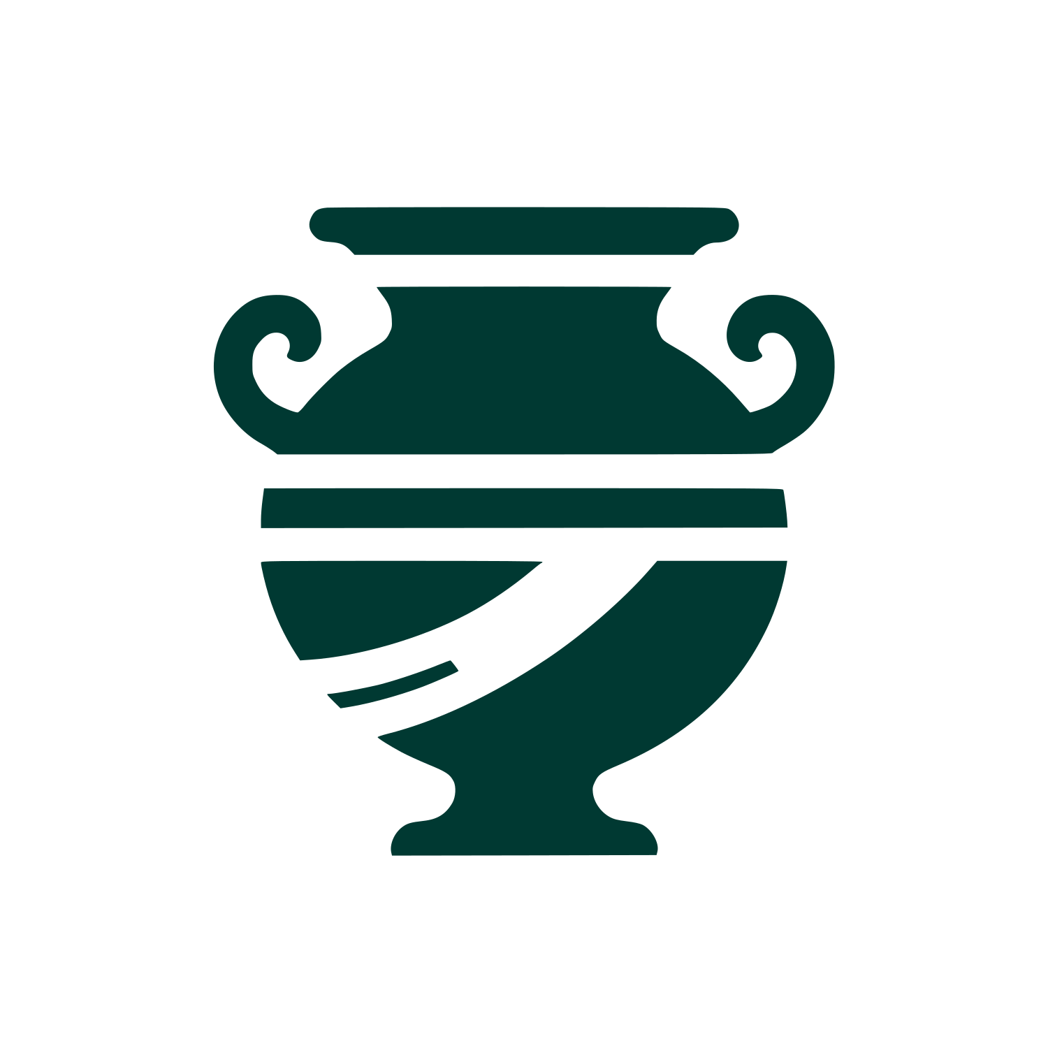 Classic Vase Logo #003932