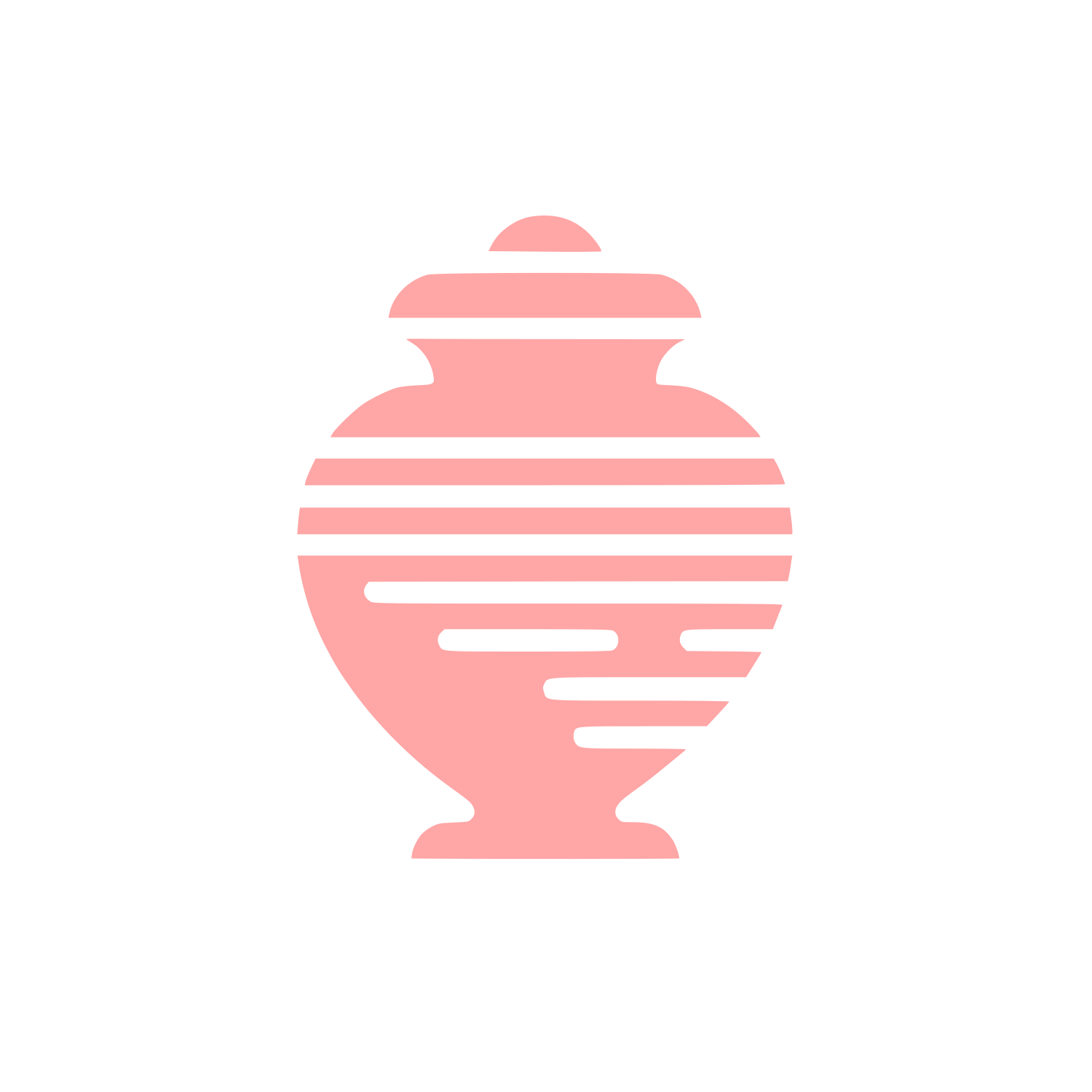 Abstract Urn Logo #ffa6a6