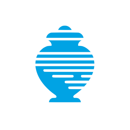Abstract Urn Logo #00a3e4