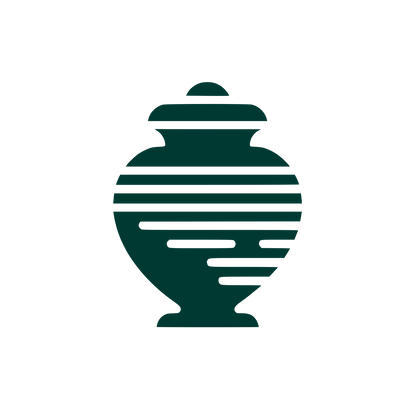 Abstract Urn Logo #003932