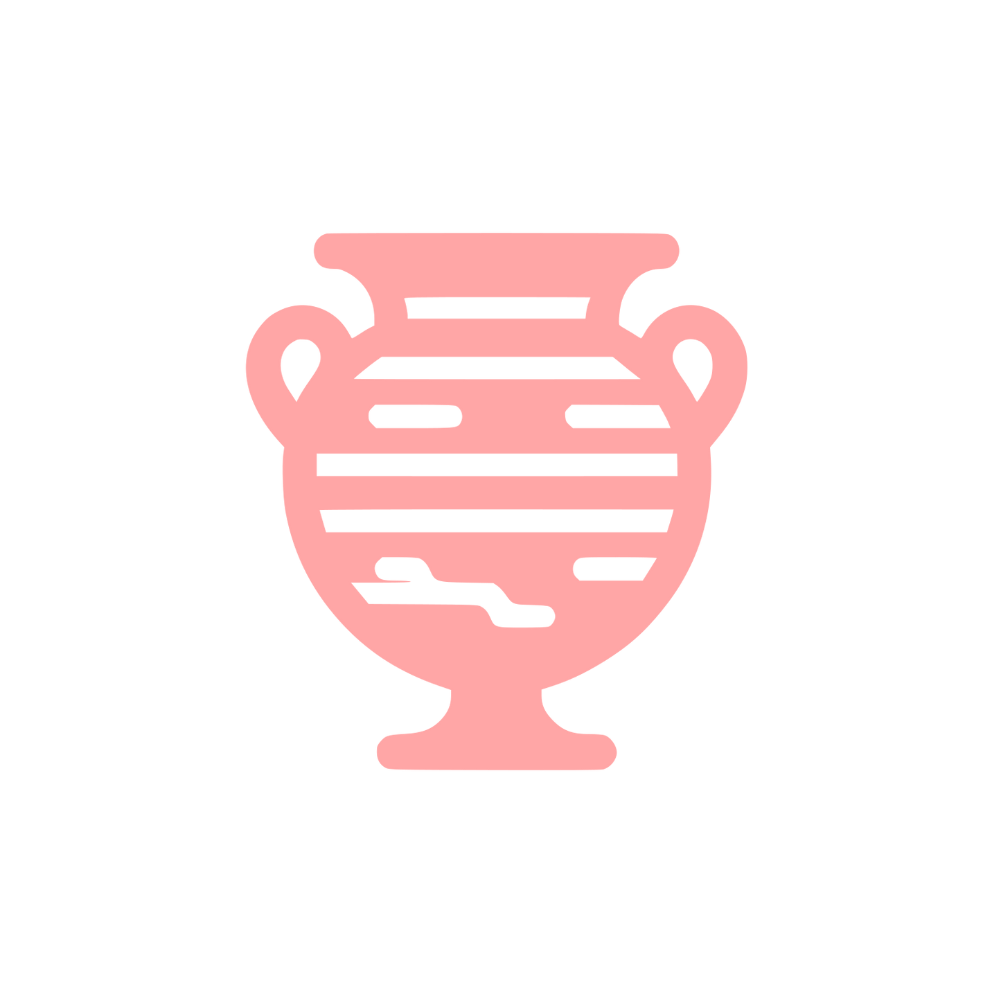 Ancient Pottery Logo #ffa6a6