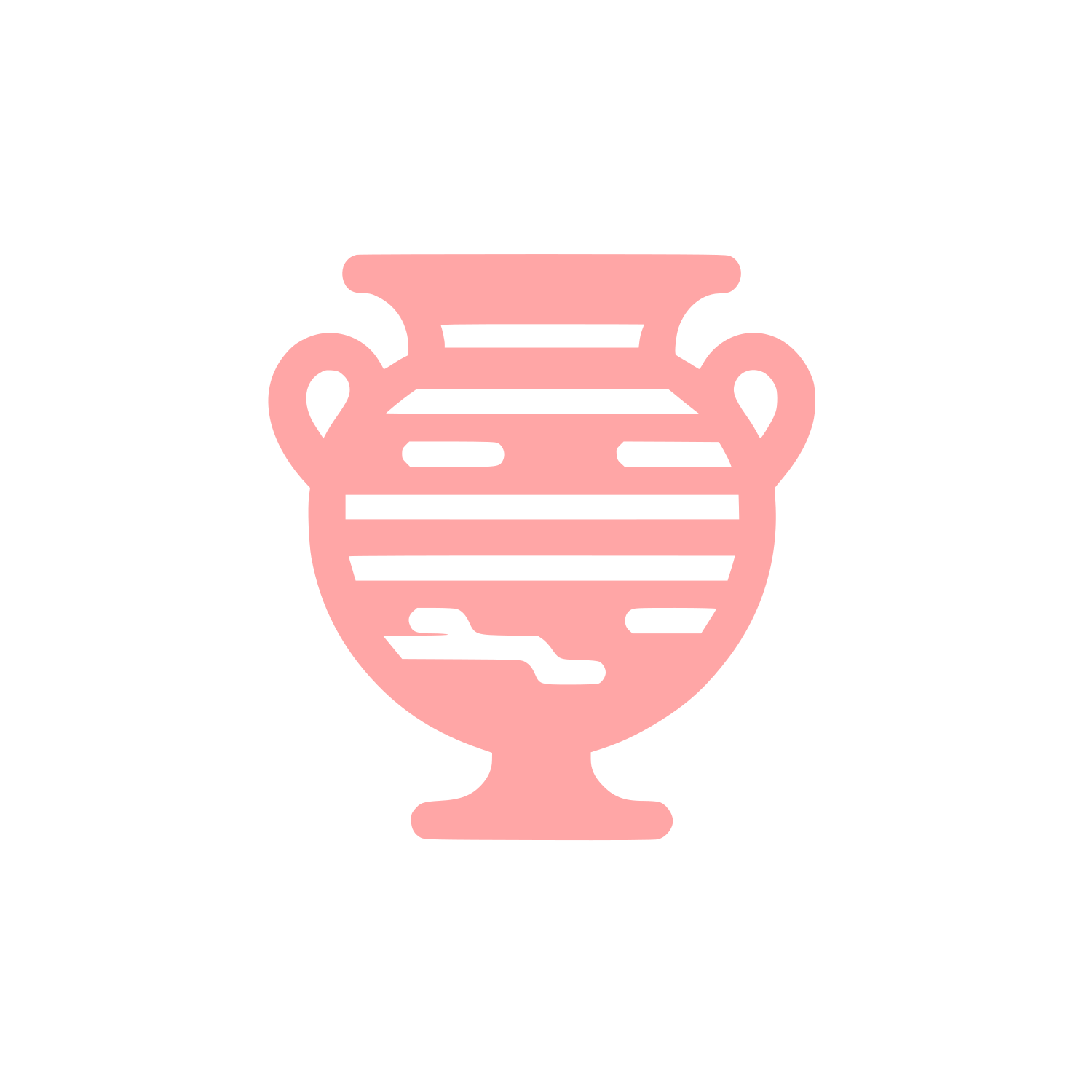 Ancient Pottery Logo #ffa6a6