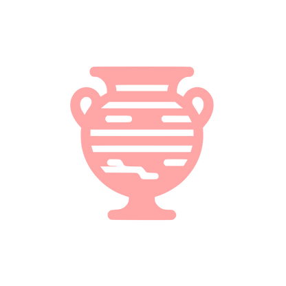 Ancient Pottery Logo #ffa6a6
