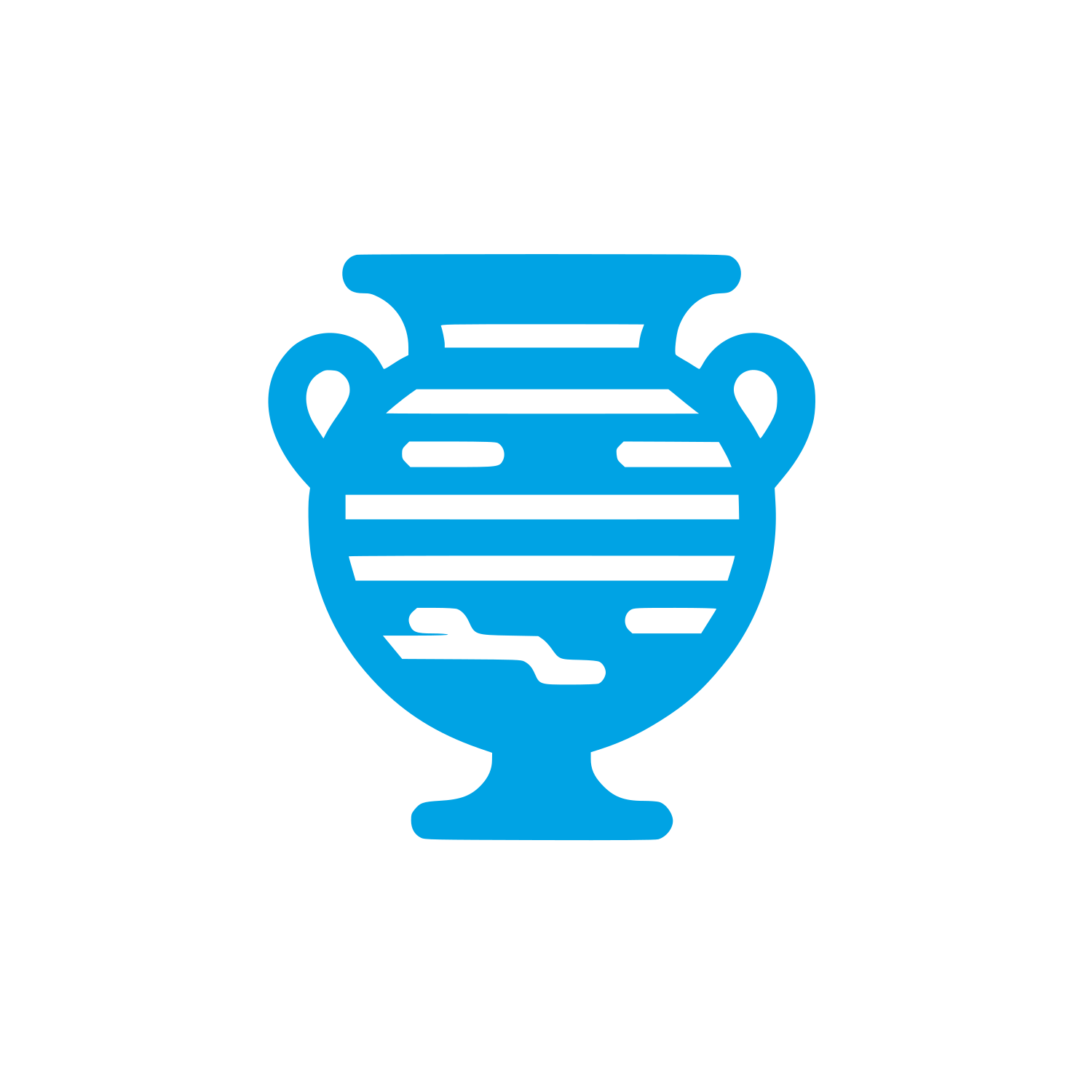 Ancient Pottery Logo #00a3e4