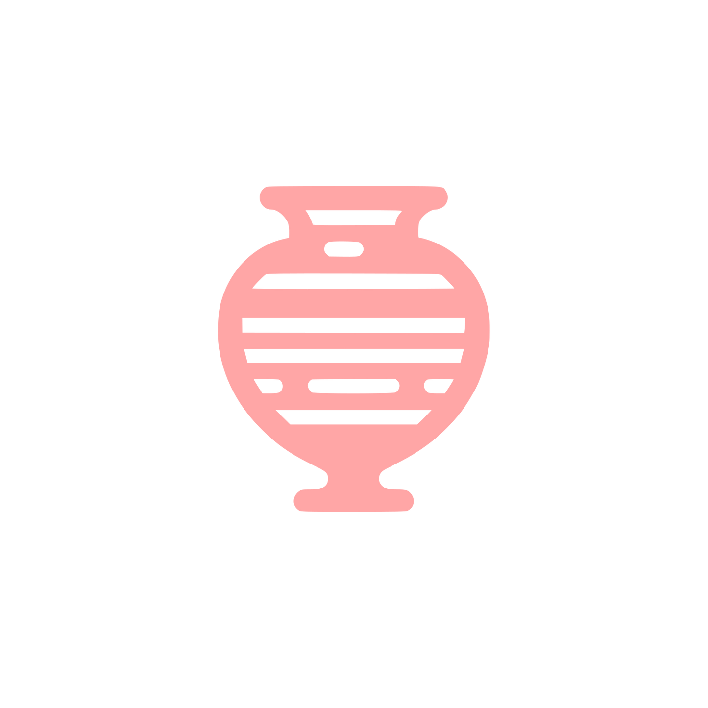 Vase Silhouette Logo #ffa6a6