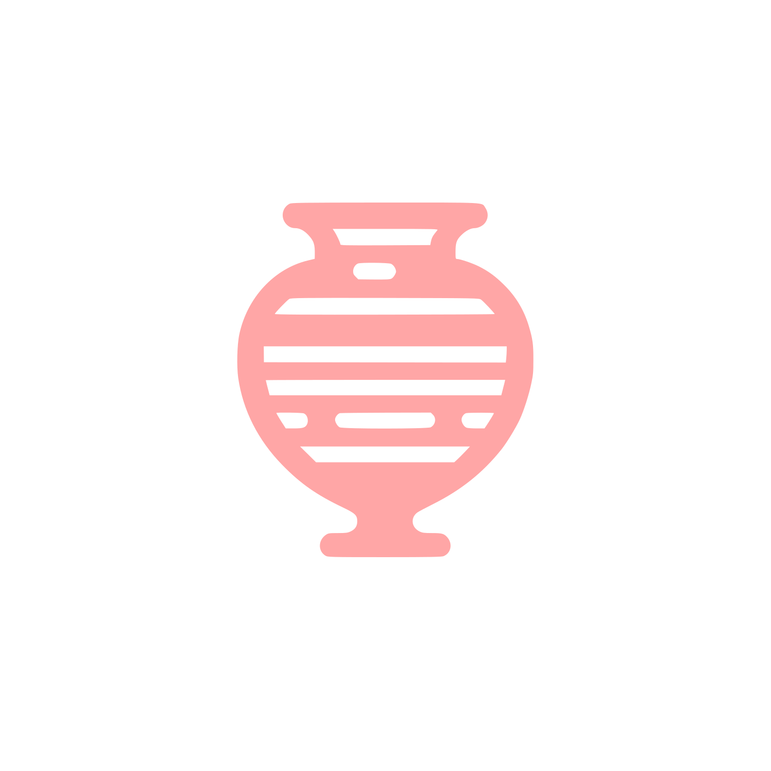 Vase Silhouette Logo #ffa6a6