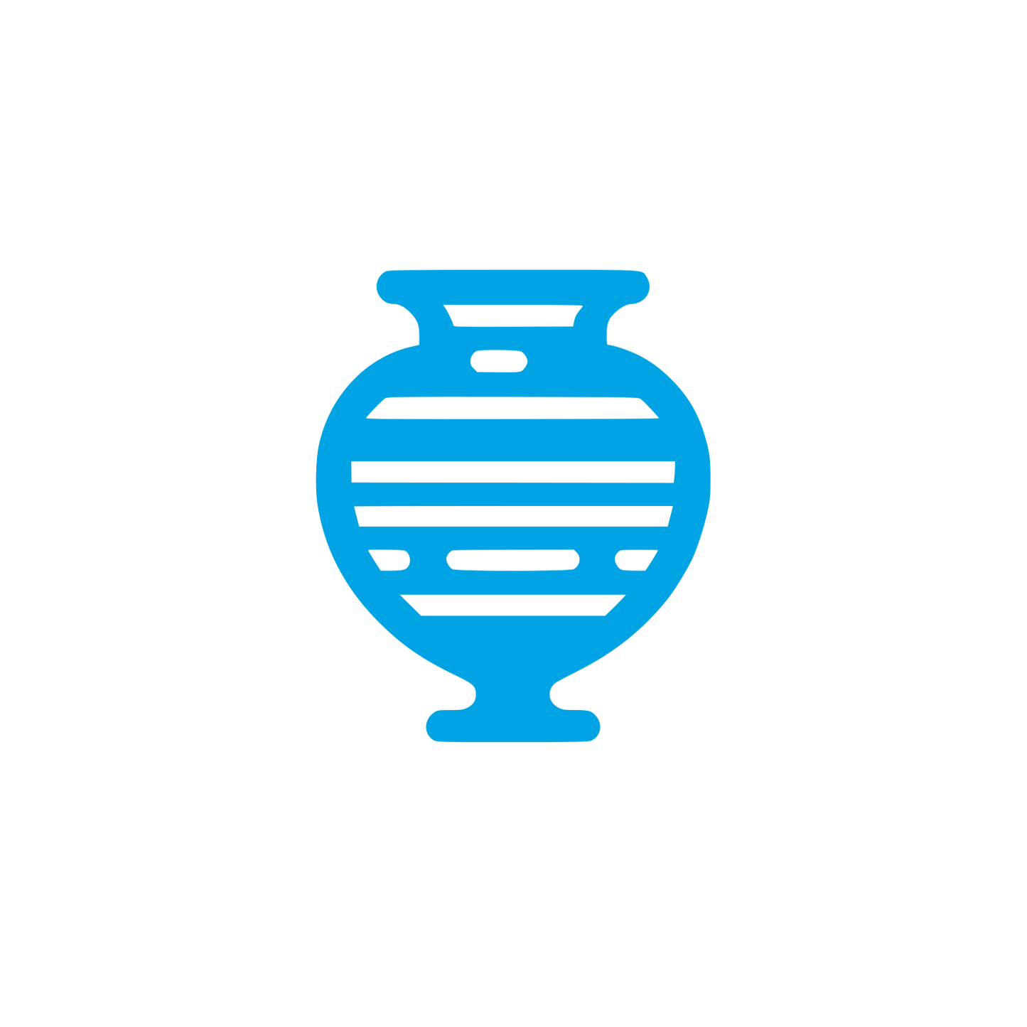 Vase Silhouette Logo #00a3e4
