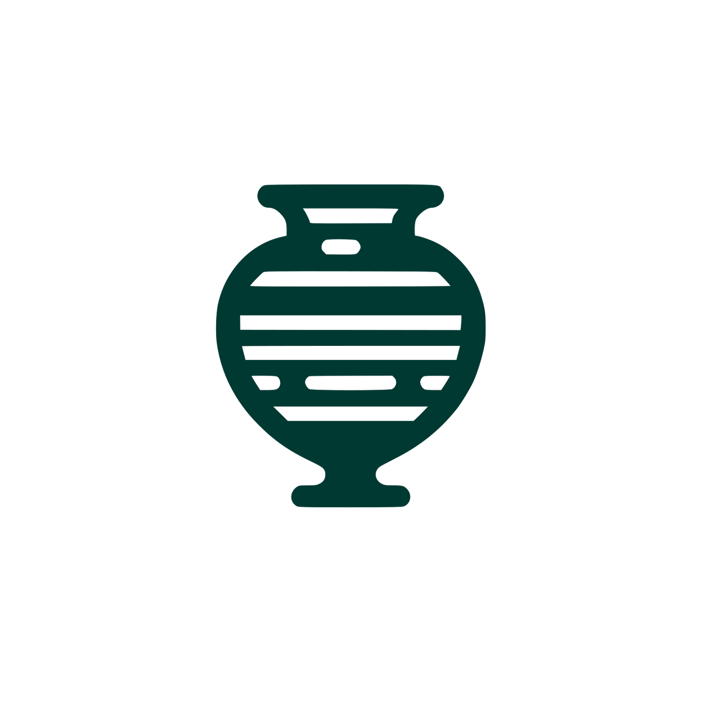 Vase Silhouette Logo #003932