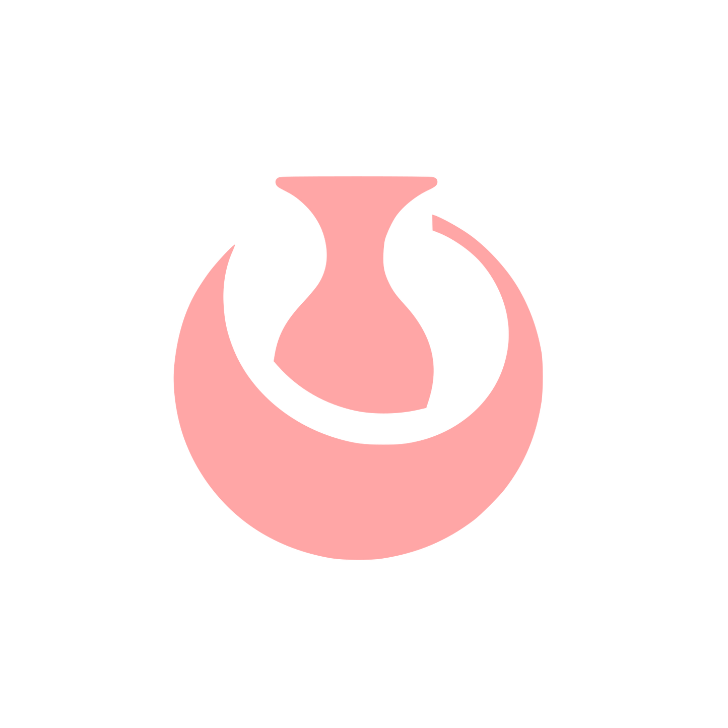 Abstract Vase Logo #ffa6a6