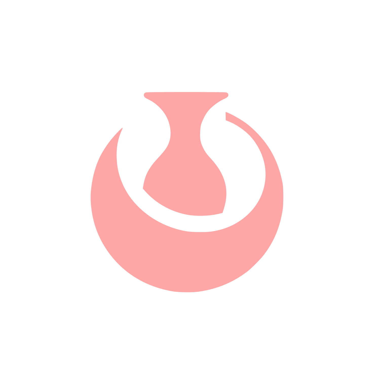 Abstract Vase Logo #ffa6a6