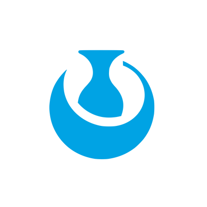 Abstract Vase Logo #00a3e4