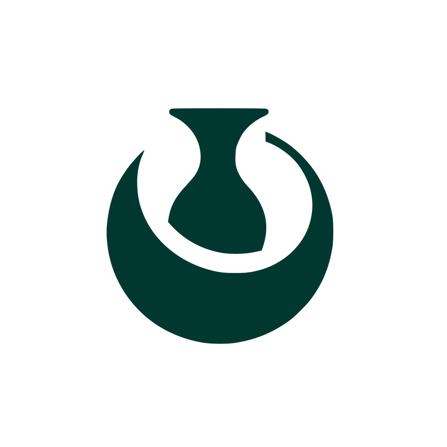 Abstract Vase Logo #003932