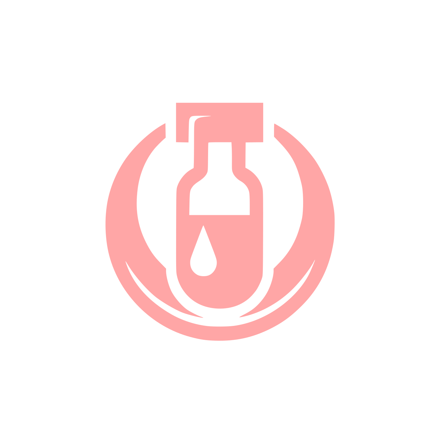 Test Tube Logo #ffa6a6