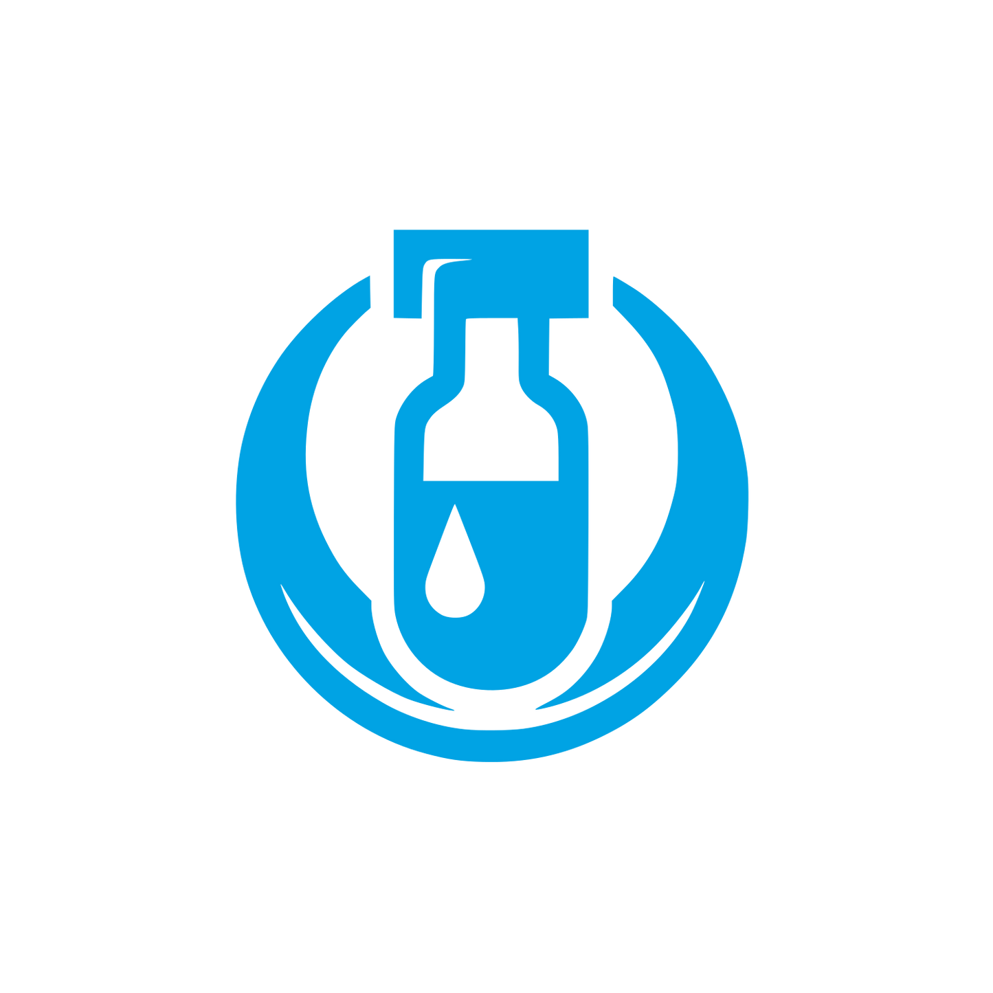 Test Tube Logo #00a3e4