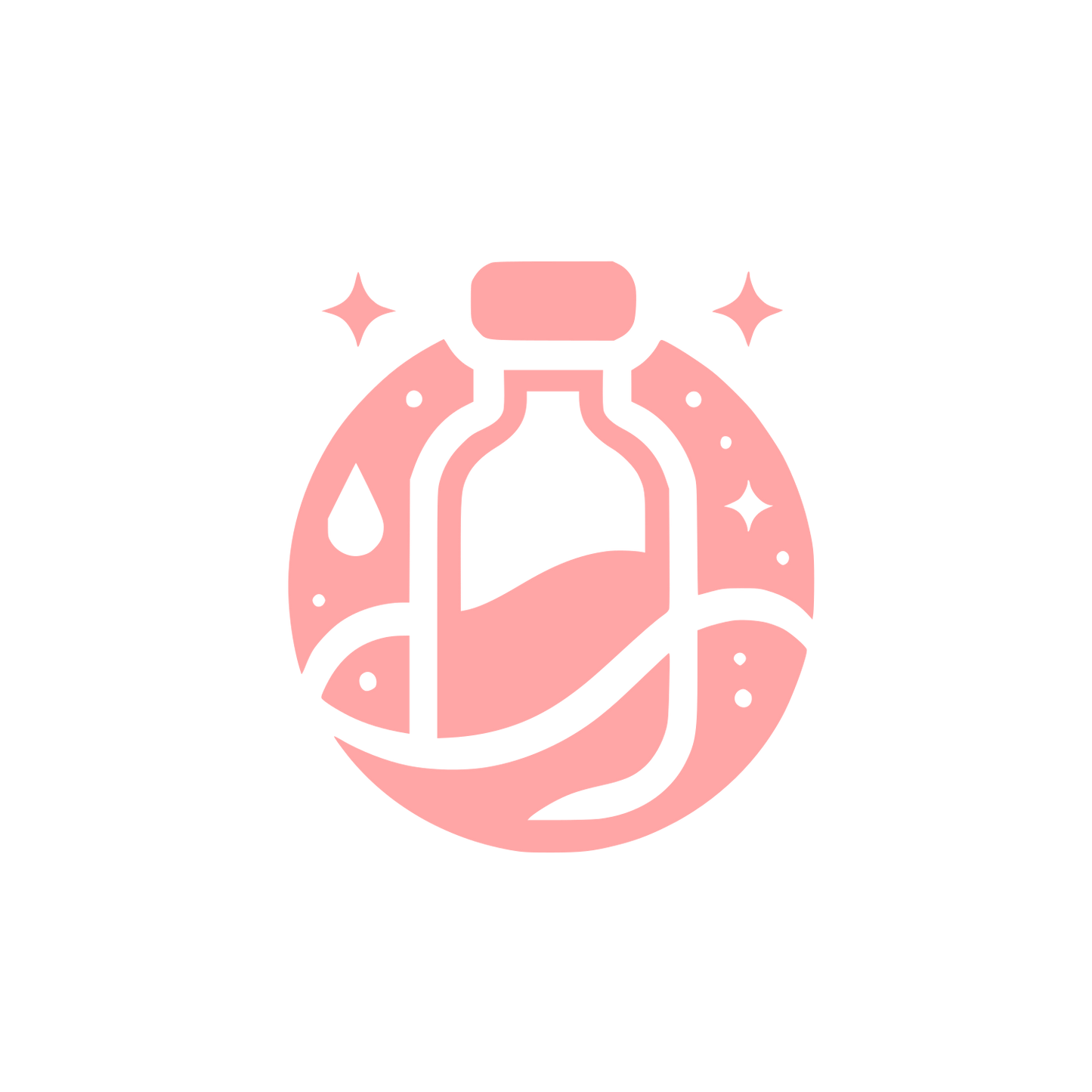 Potion Bottle Logo #ffa6a6
