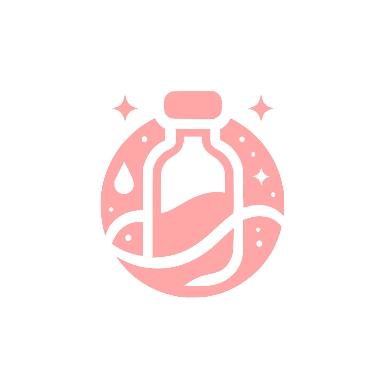 Potion Bottle Logo #ffa6a6