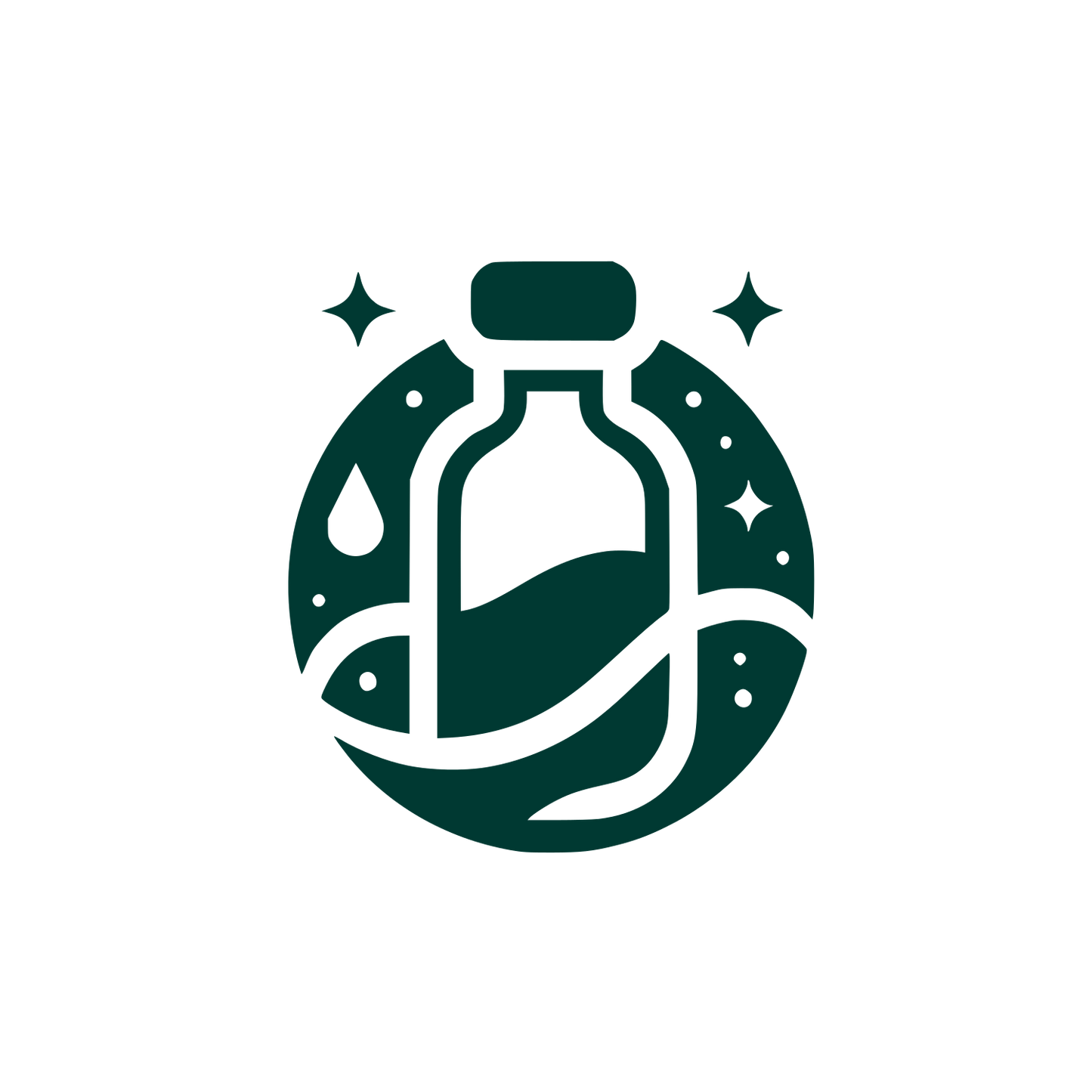 Potion Bottle Logo #003932
