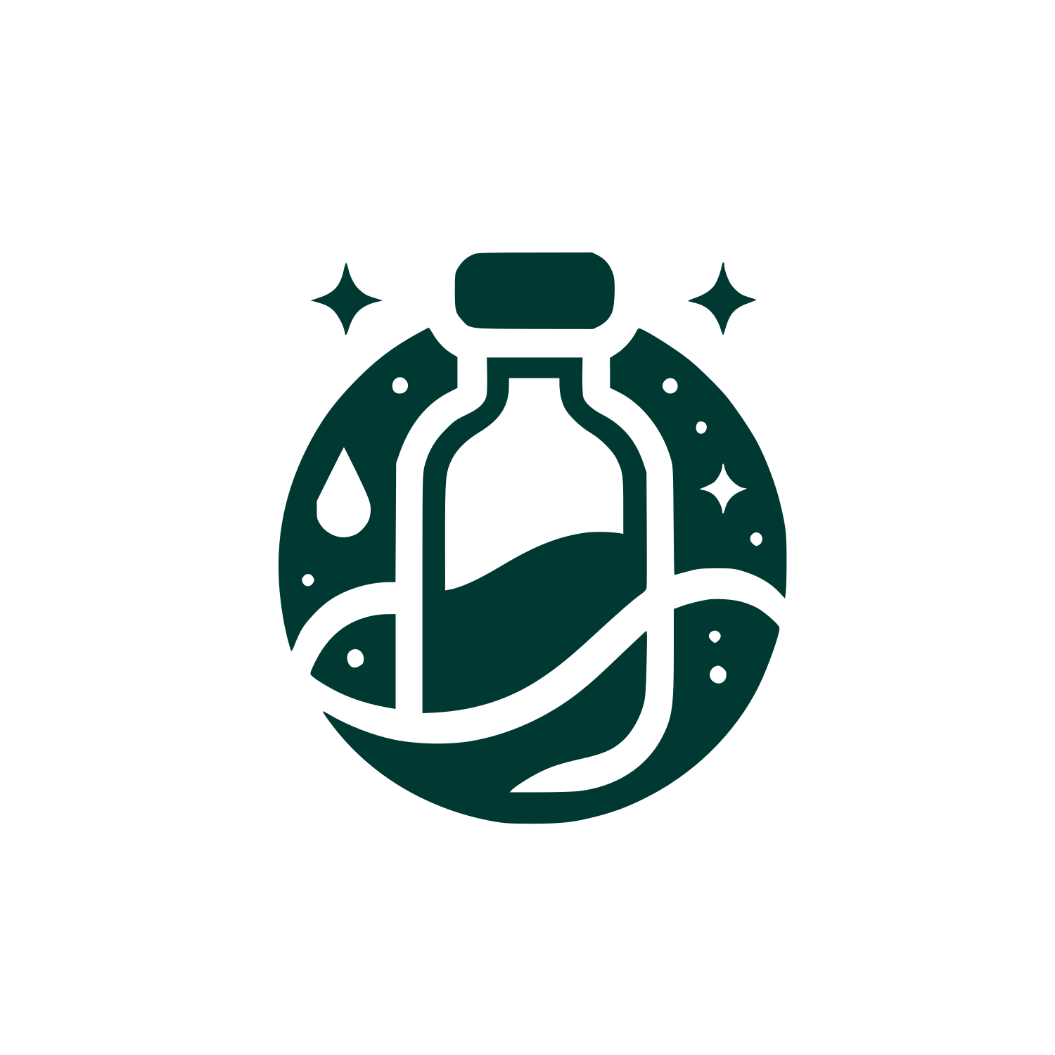 Potion Bottle Logo #003932