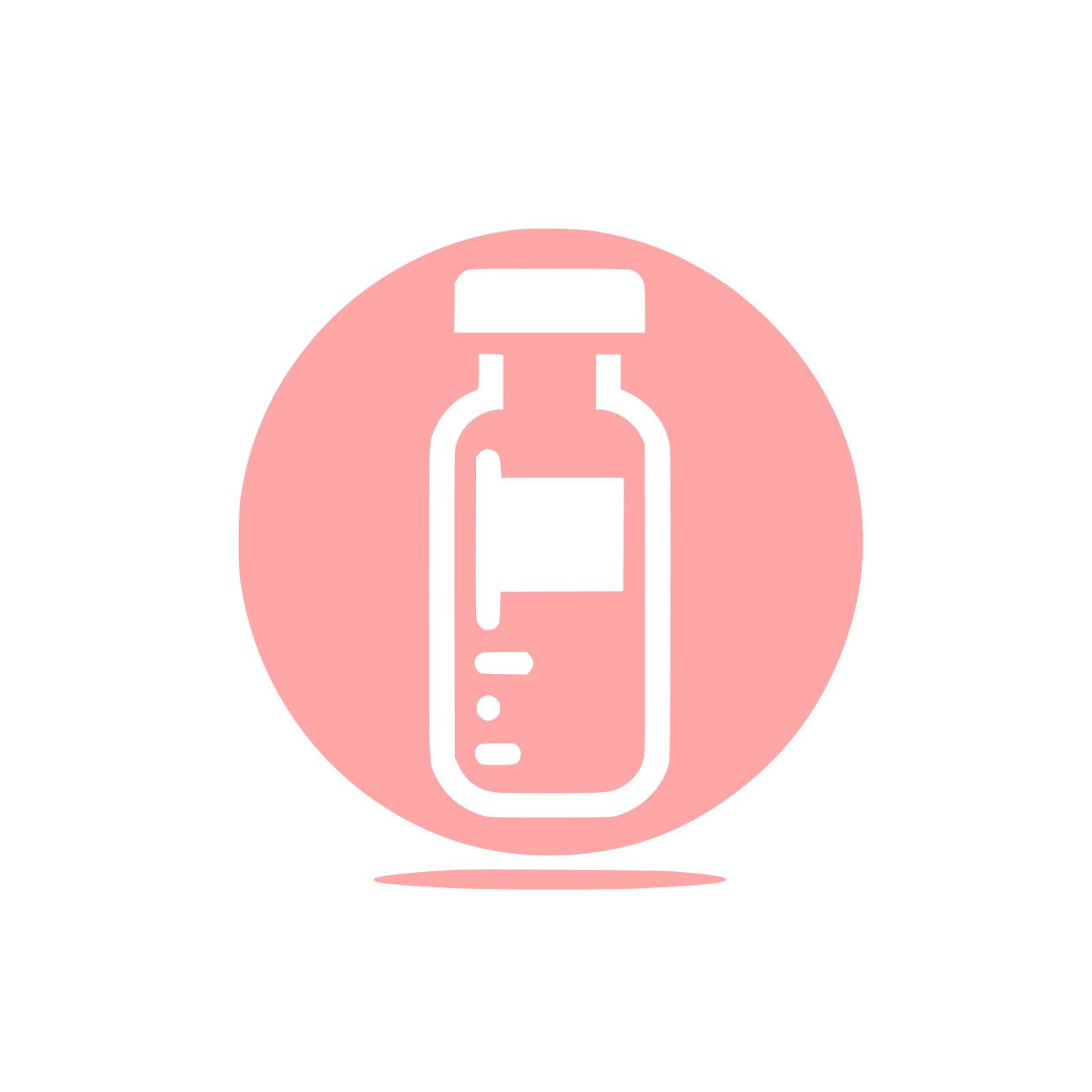 Medical Vial Logo #ffa6a6