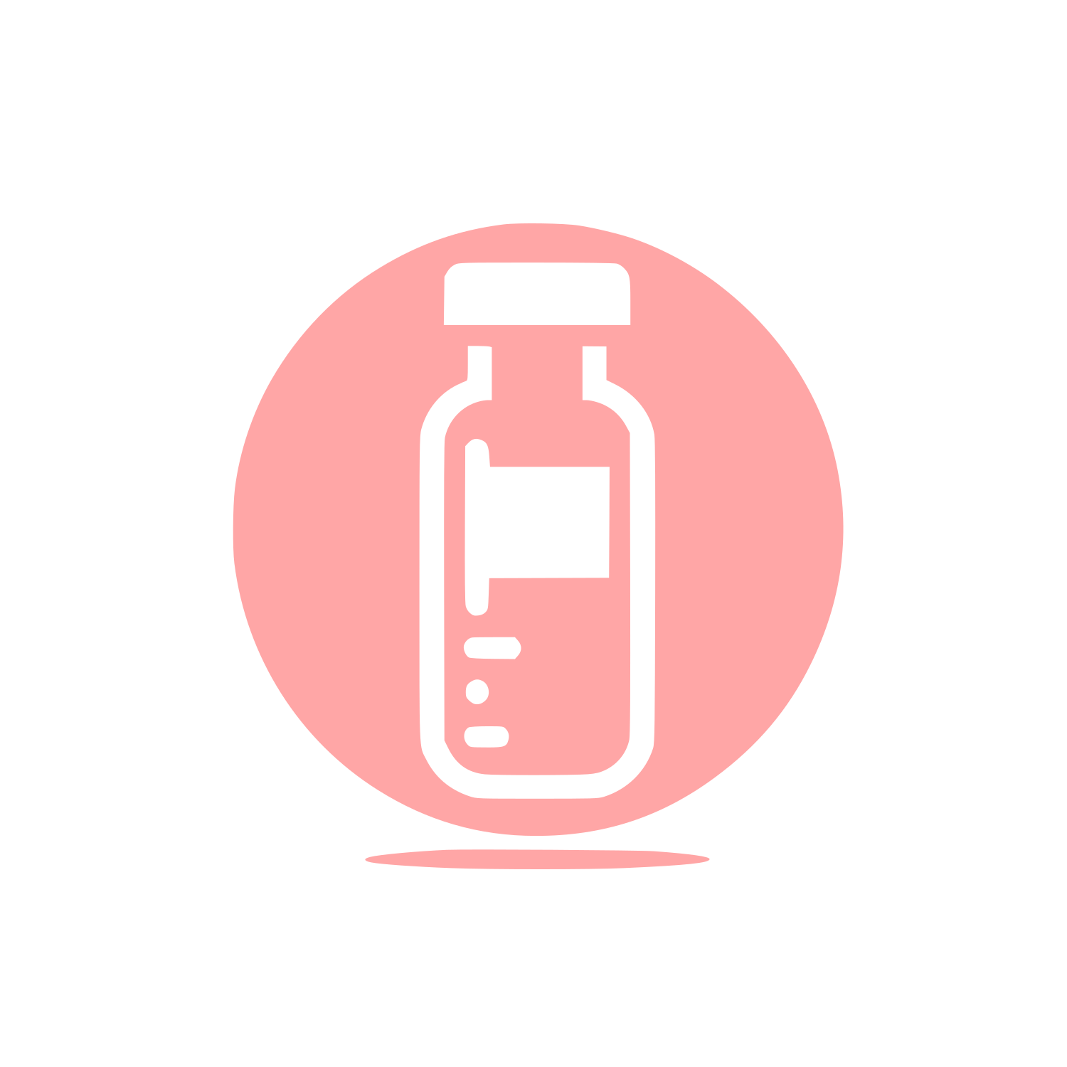Medical Vial Logo #ffa6a6