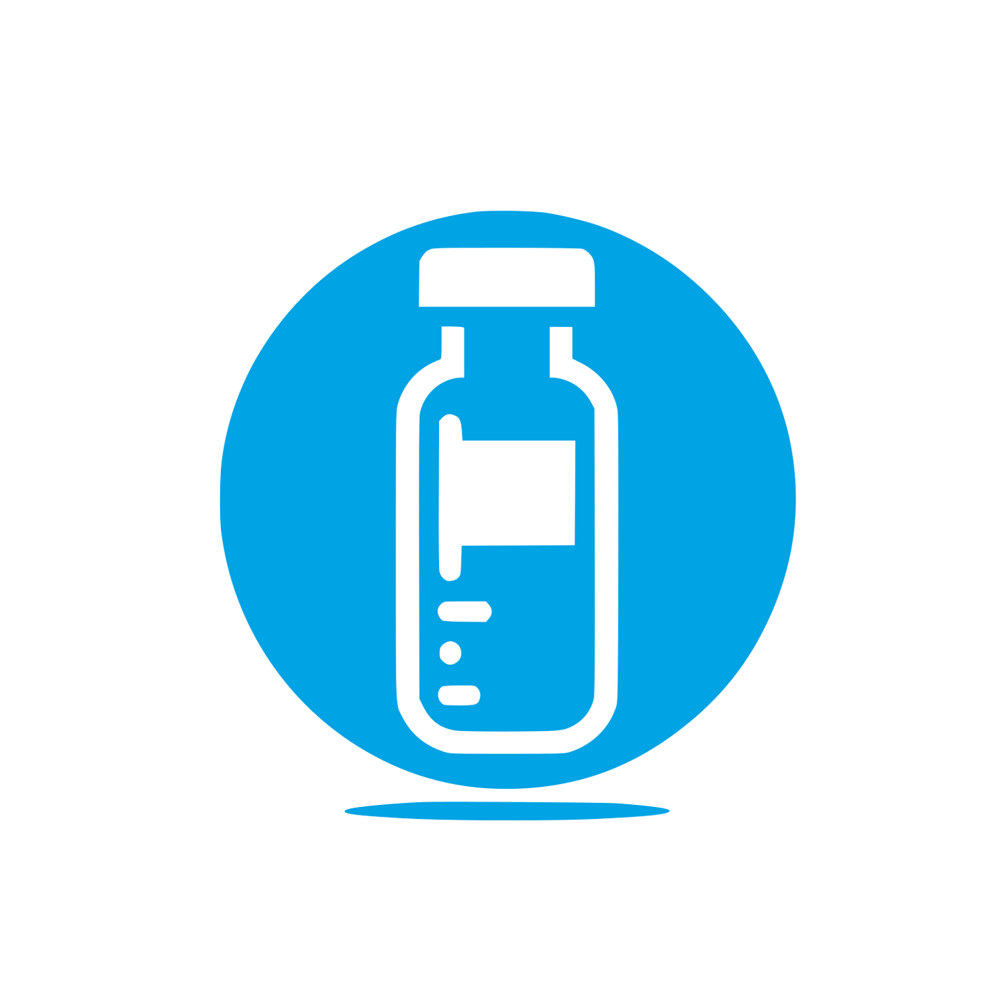 Medical Vial Logo #00a3e4