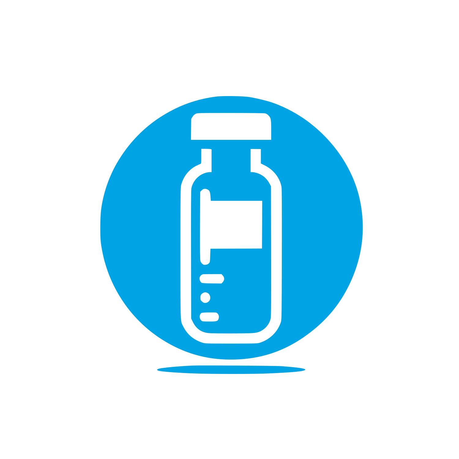 Medical Vial Logo #00a3e4