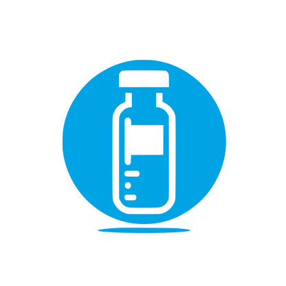 Medical Vial Logo #00a3e4