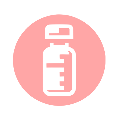 Medicine Bottle Logo #ffa6a6