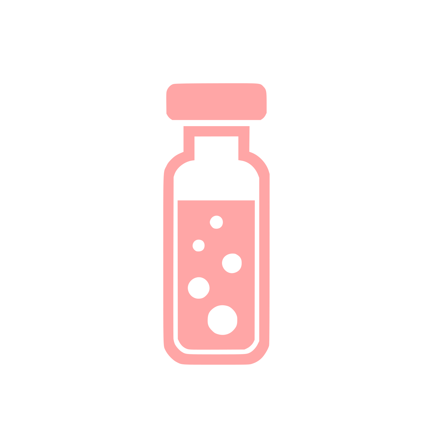 Potion Bottle Logo #ffa6a6