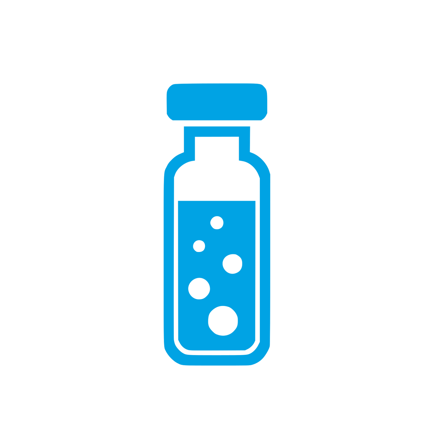 Potion Bottle Logo #00a3e4