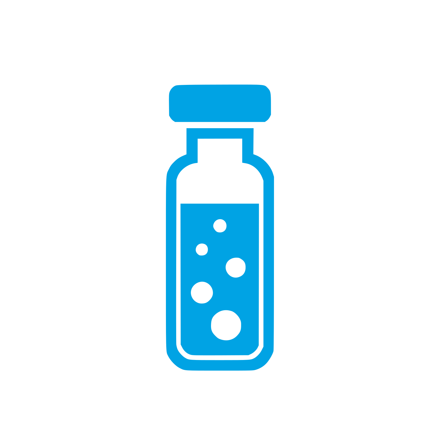 Potion Bottle Logo #00a3e4